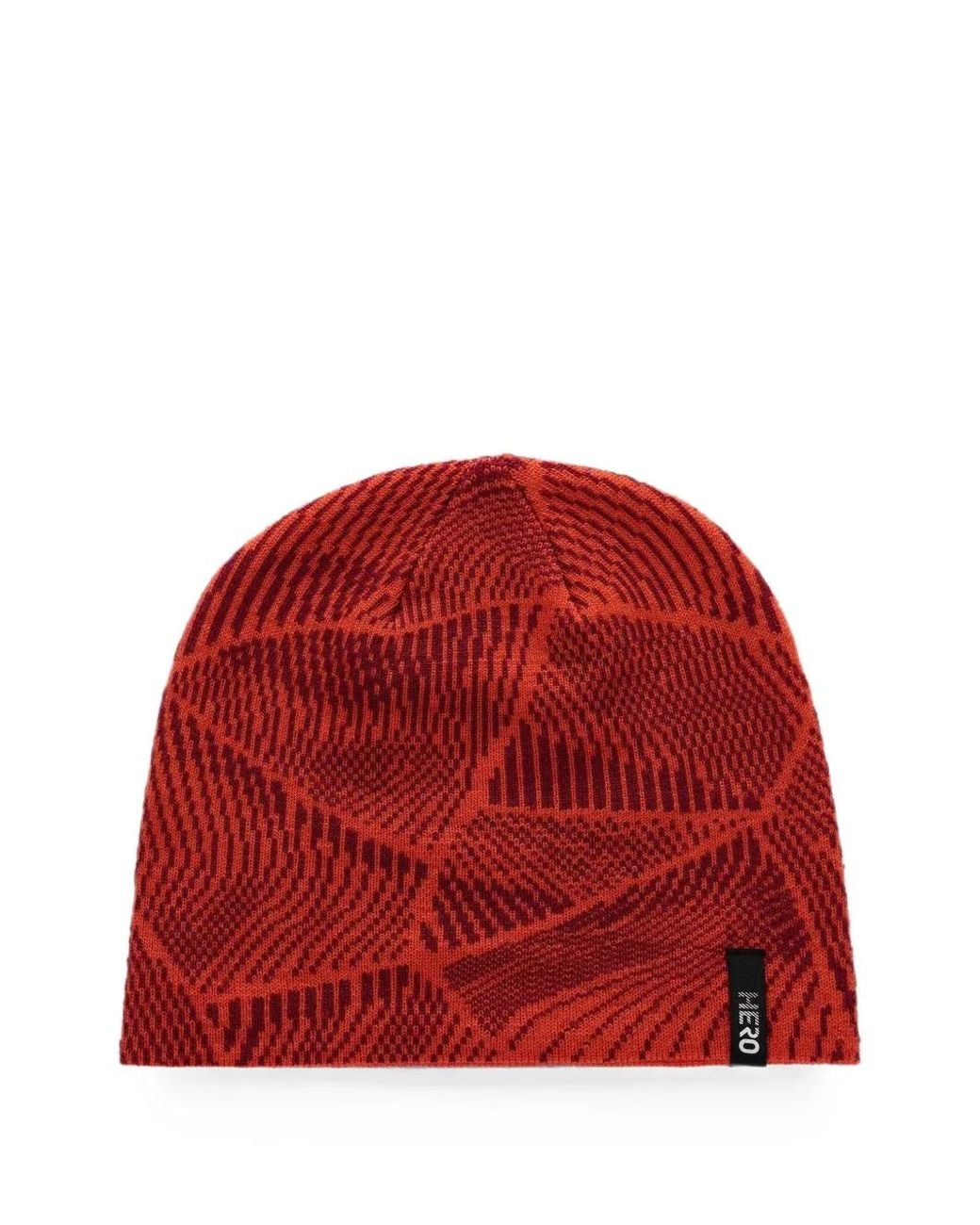 Rossignol Red Hero Logo-Patch Beanie Hat