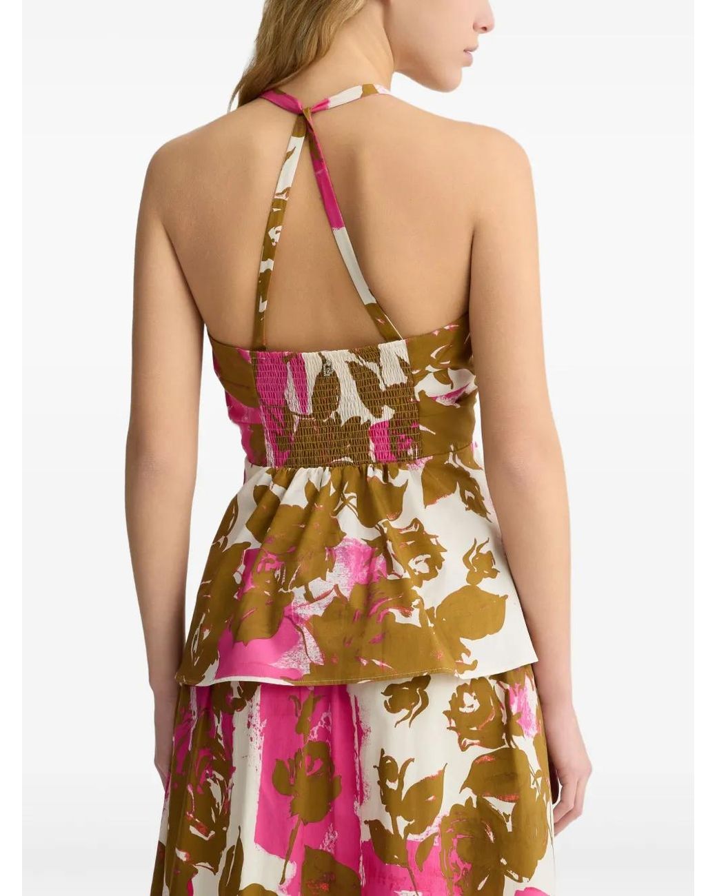 Liu Jo Pink Floral-Print Top