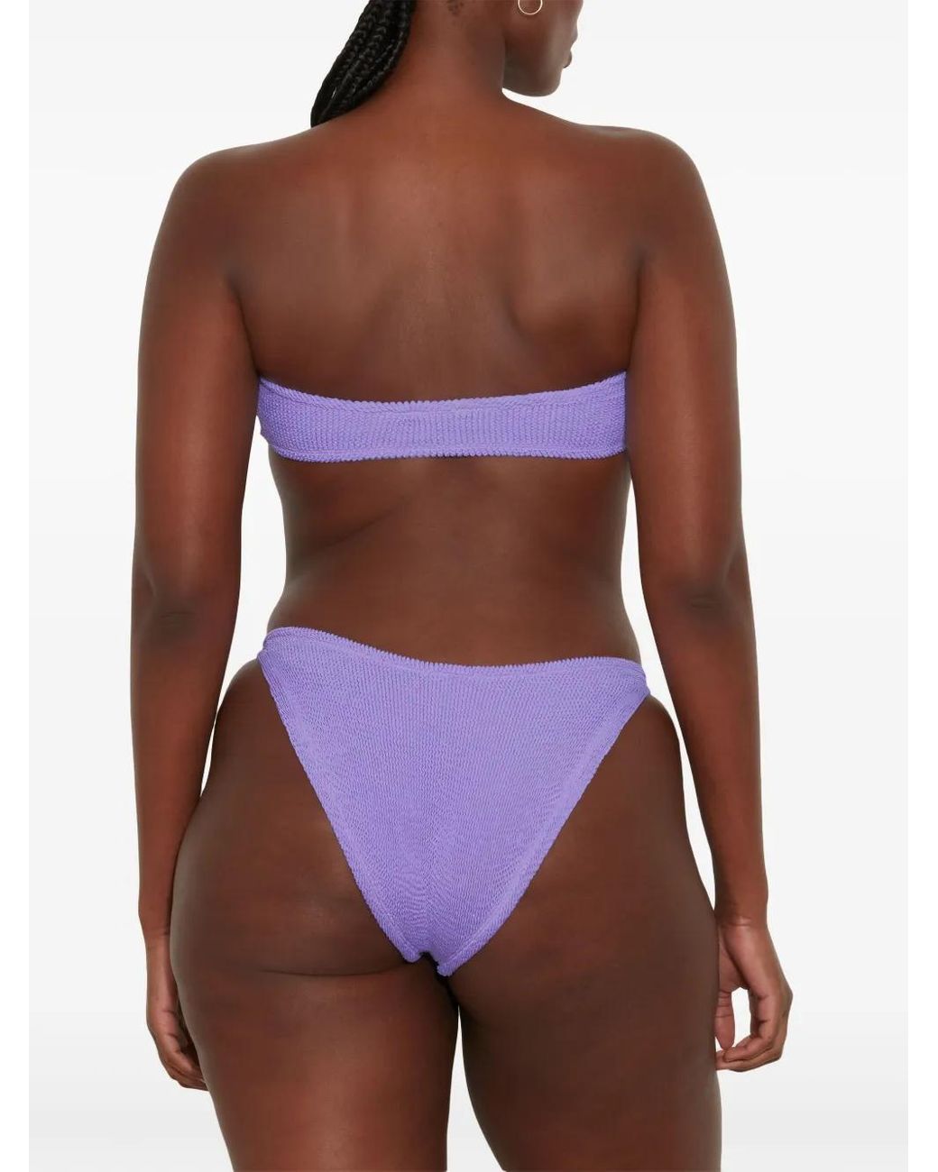 Hunza G Purple Jean Bandeau Bikini - Women's - Nylon/spandex/elastane