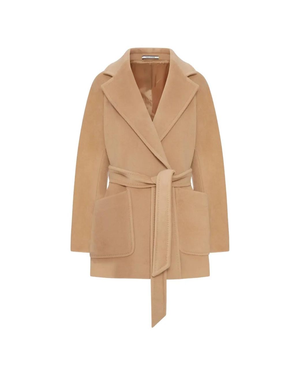 Tagliatore Natural Belted Wool Coat