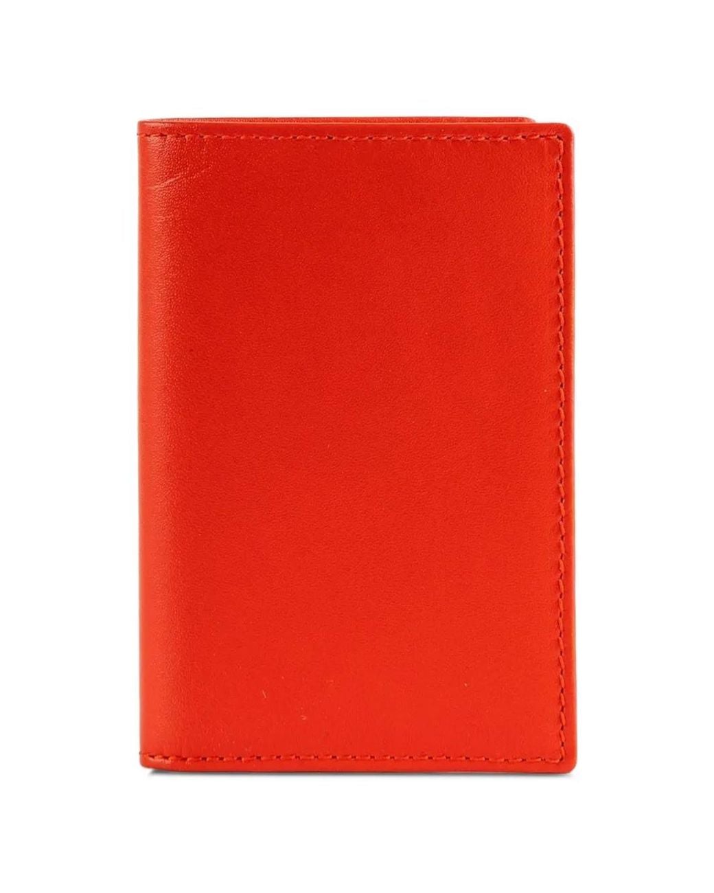 Comme des Garçons Red Bi-Fold Leather Wallet
