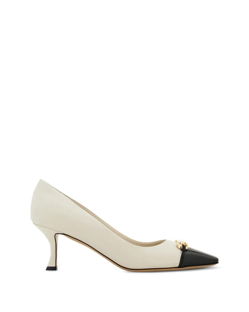 Ferragamo Metallic Square-Toe Pumps