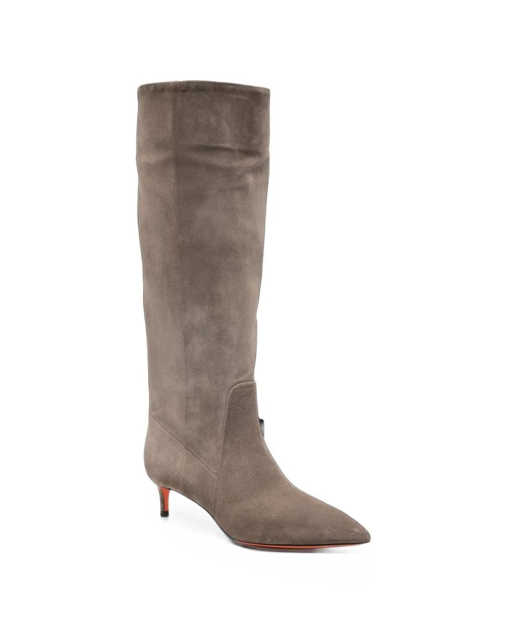 Santoni Brown Viola Suede Boots