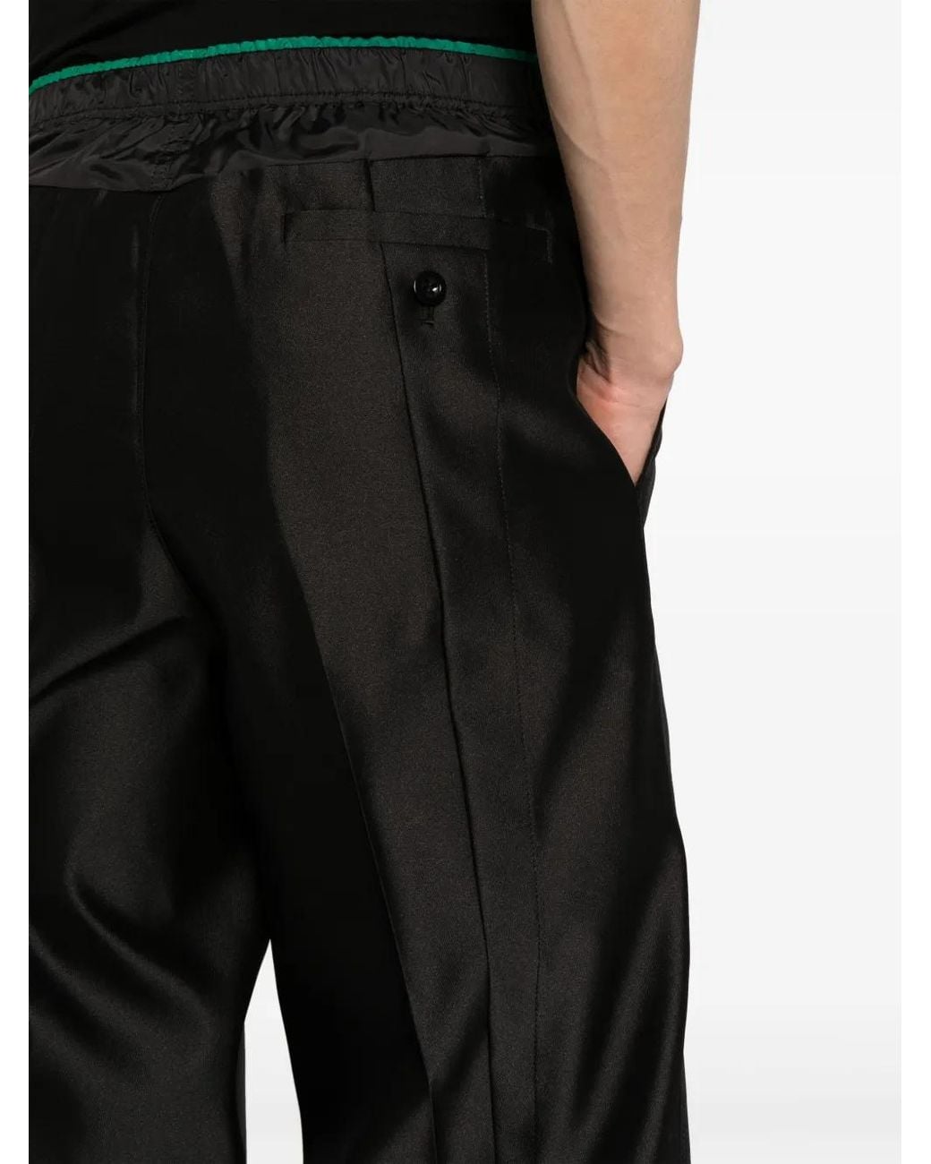 Toga Black Straight-Leg Cropped Trousers for men