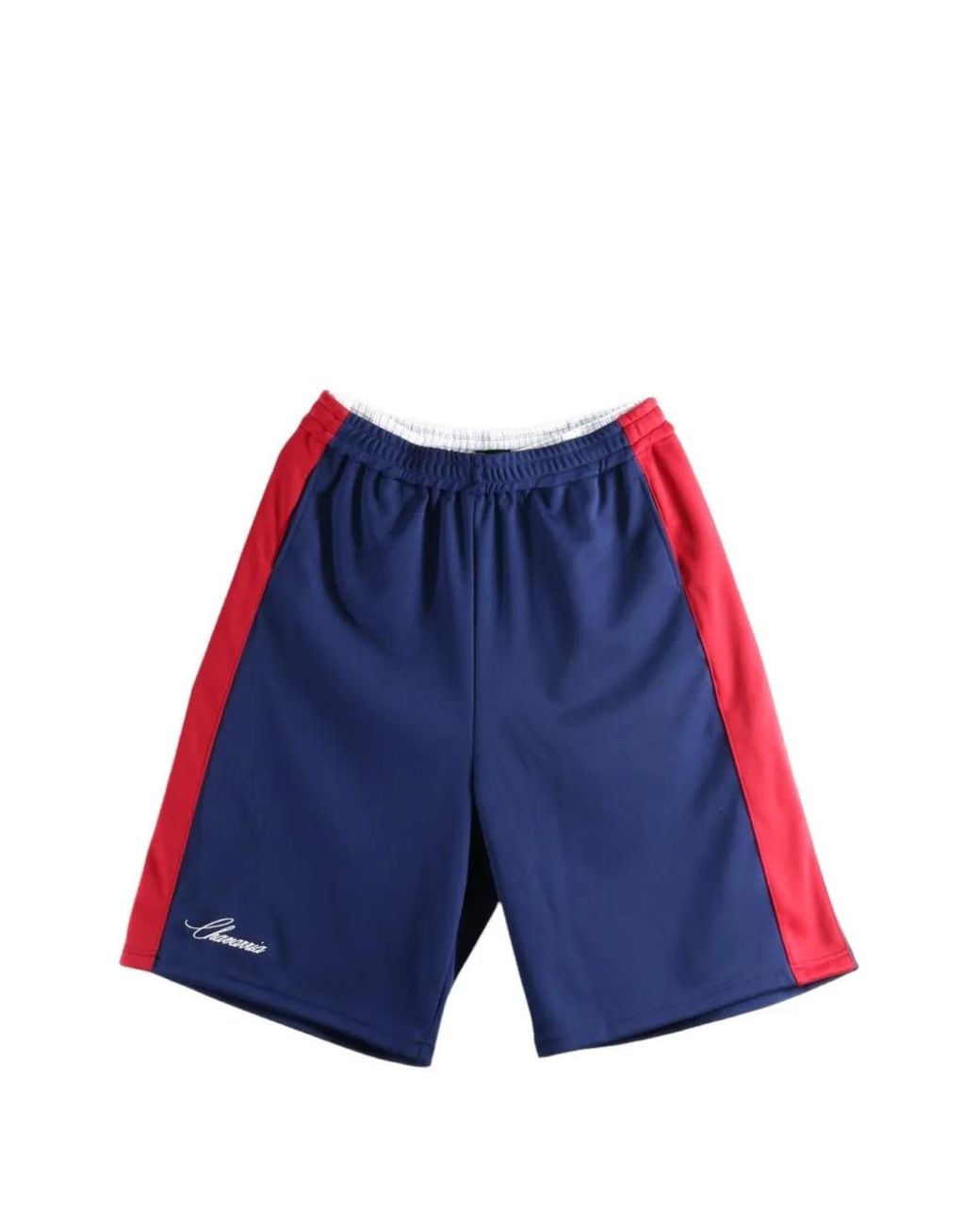 Willy Chavarria Blue Side-Stripe Cropped Track Pants for men