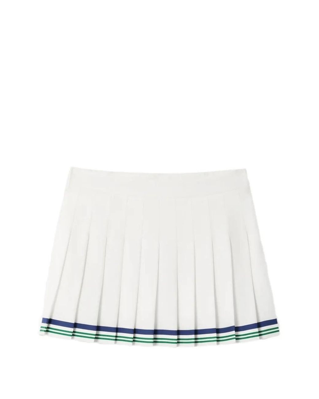 Casablanca White Laurel Pleated Mini Skirt