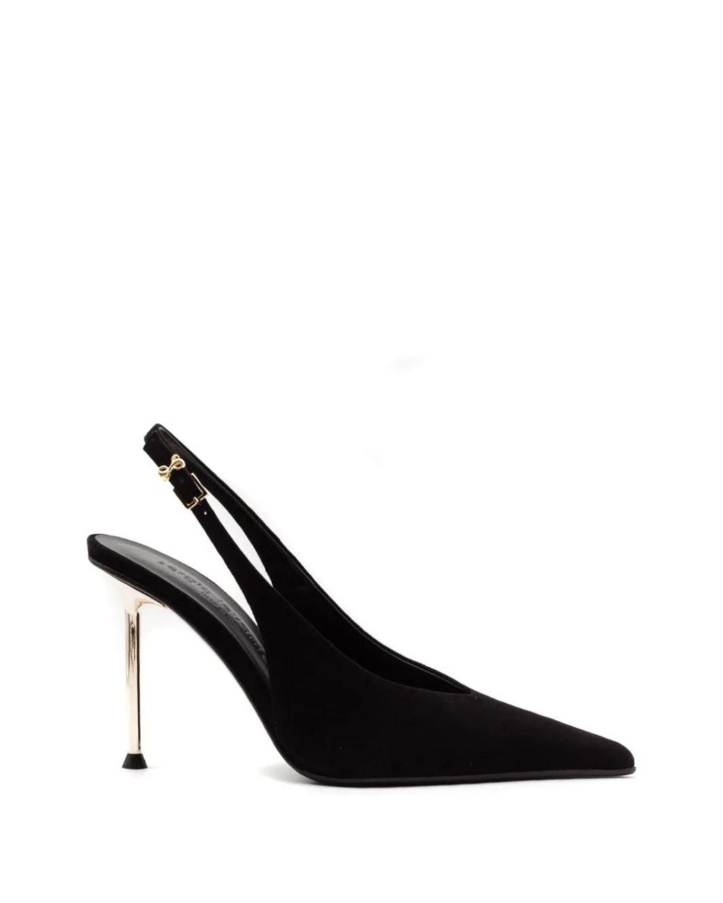 Sergio Levantesi Black Petra Slingback Pumps