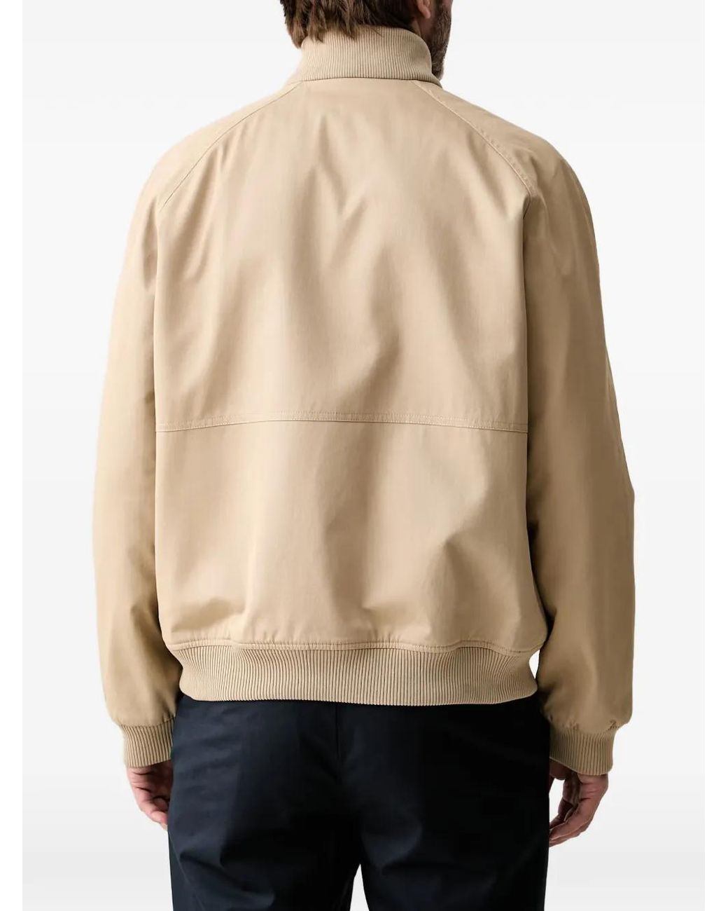 Trussardi Natural Veste Réversible À Motif De Chevrons for men