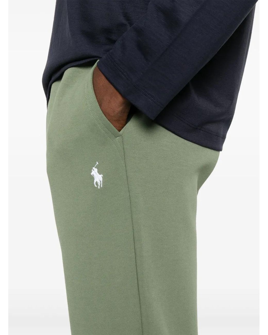 Polo Ralph Lauren Green Pony-Embroidered Track Pants for men