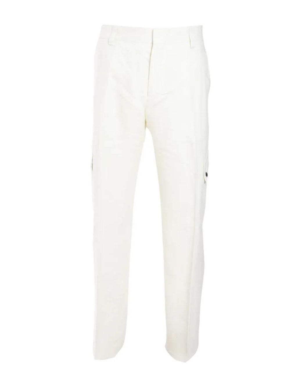 Off-White c/o Virgil Abloh White Slim-Cut Cargo Trousers for men