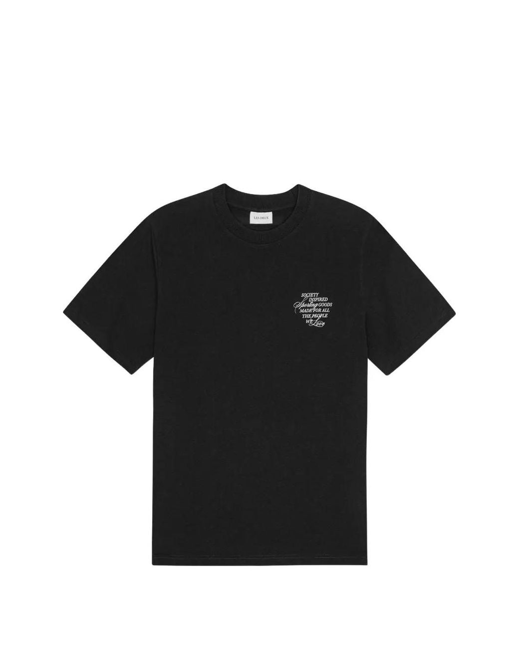 Les Deux Black Printed T-Shirt for men