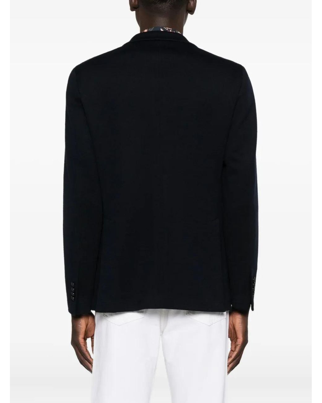 Tagliatore Black Single-Breasted Blazer for men