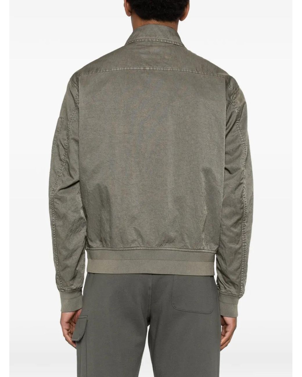 C P Company Gray Button Jacket for men