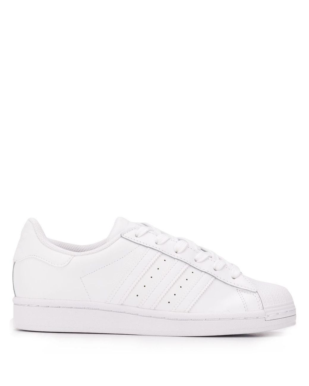 adidas Leather Superstar Sneakers in White - Lyst
