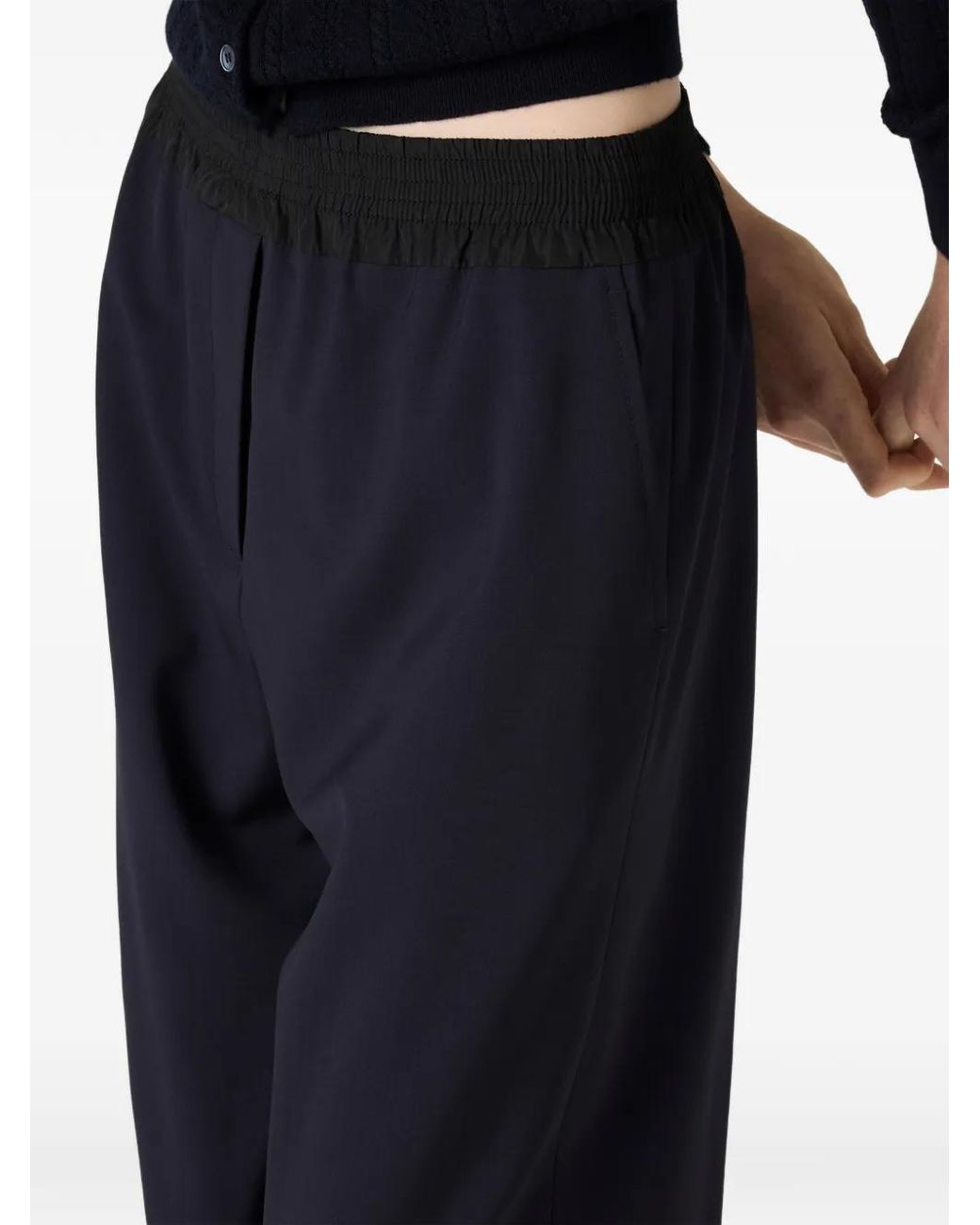 Miu Miu Blue Wool Pants