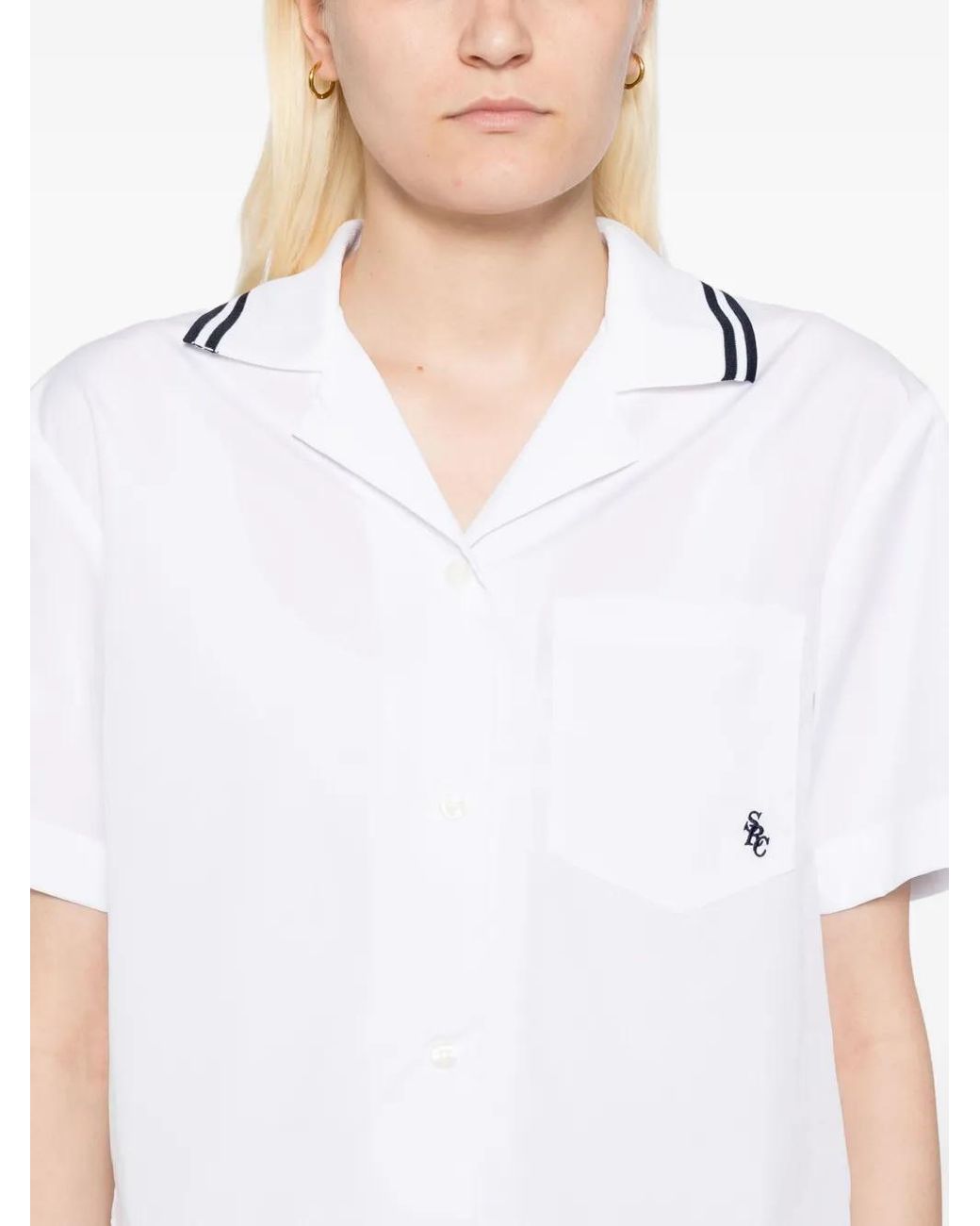 Sporty & Rich White Src Cotton Shirt