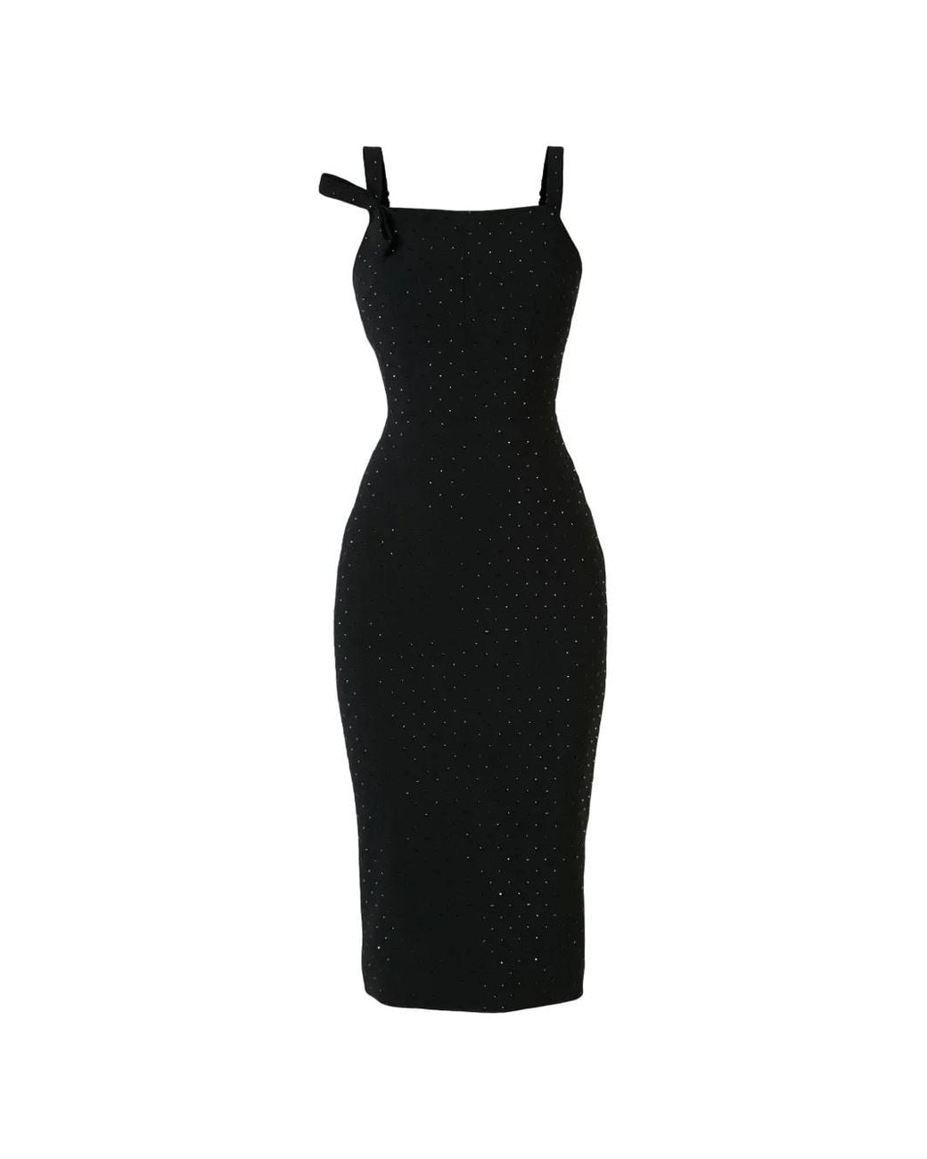 Alex Perry Black Teirney Midi Dress
