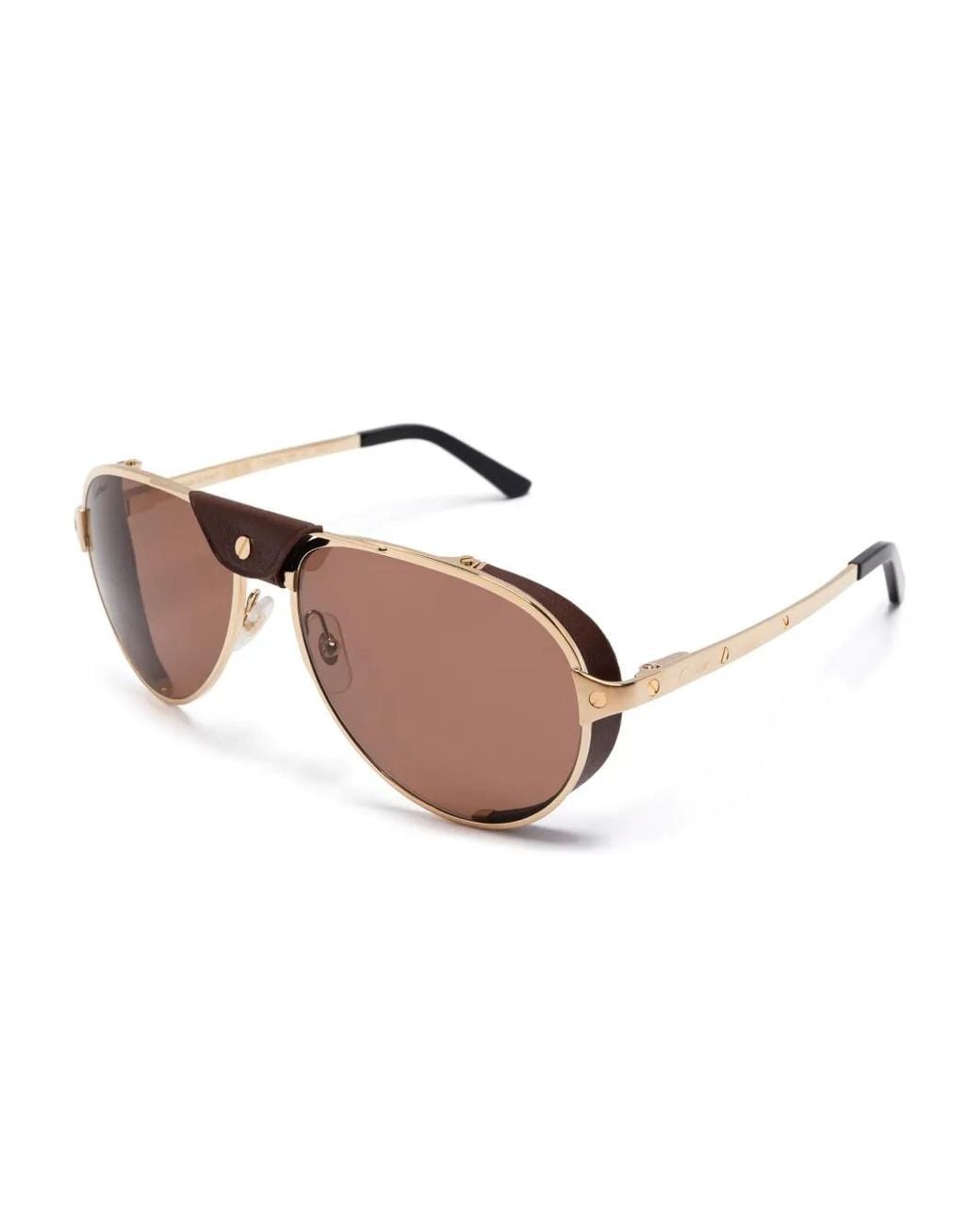 Cartier Pink Pilot-Frame Sunglasses