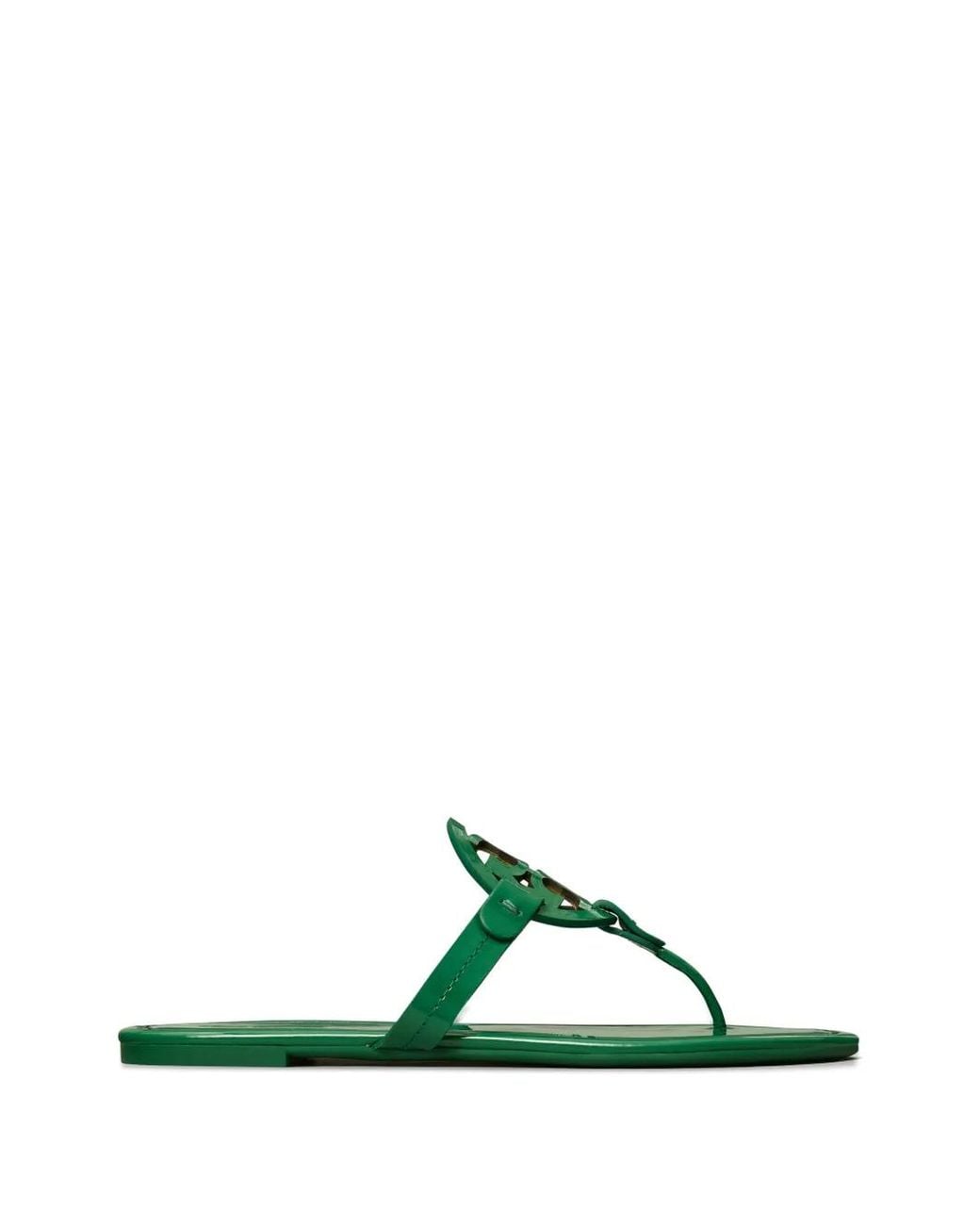 Tory Burch Green Miller Cut Out Sandals