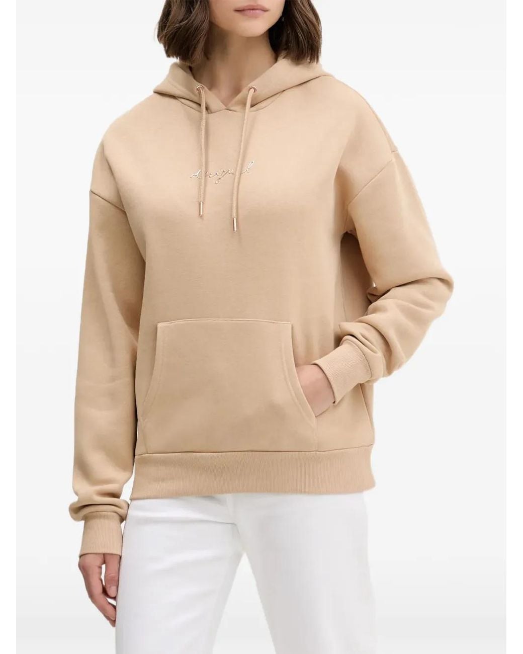 Desigual Natural Drawstring Hoodie
