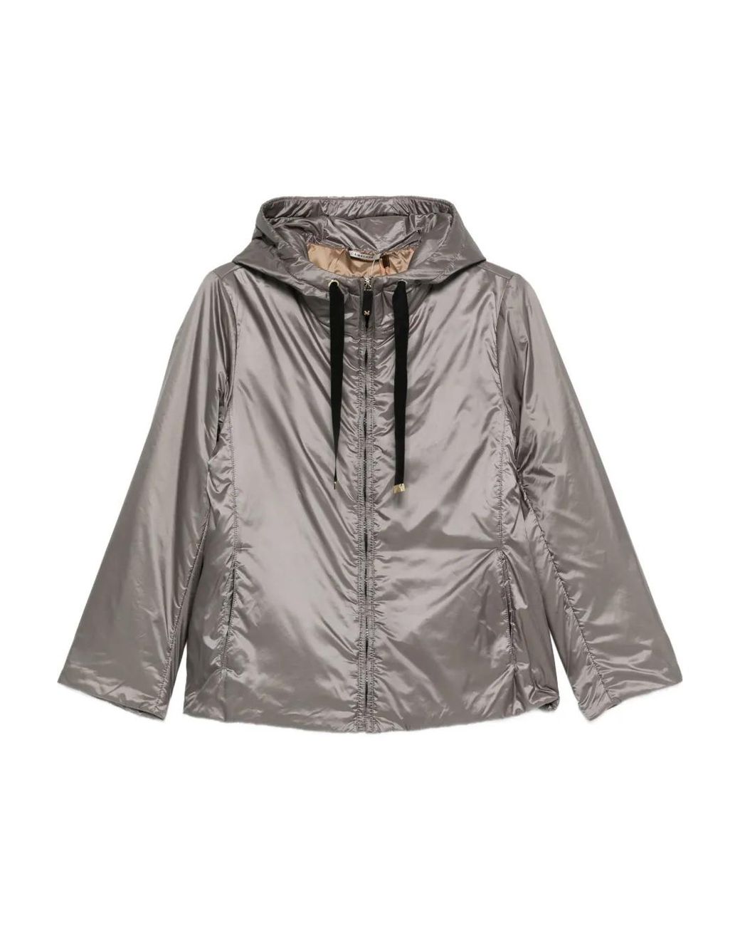 Max Mara Gray Padded Blouson Jacket