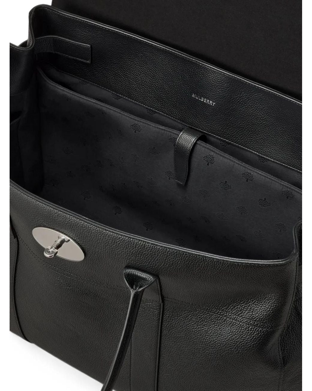 Mulberry Black Small Piccadilly Leather Tote Bag