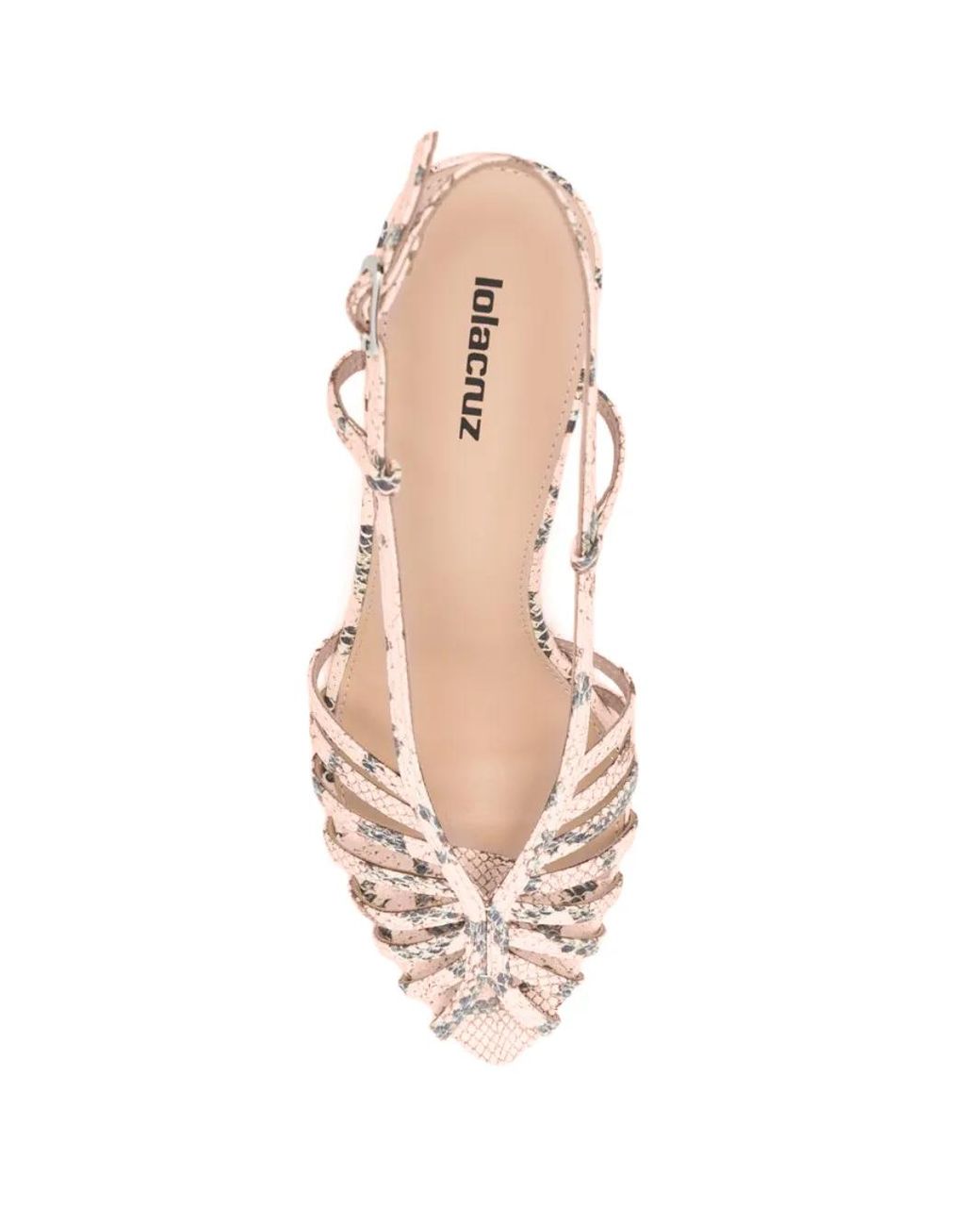 Lola Cruz White Ágata Strappy Sandals