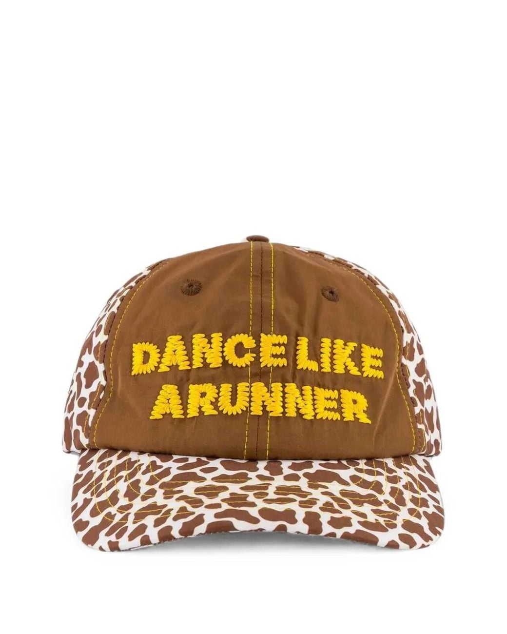 ALEX ZONO Metallic Casquette De Baseball Brodée À Imprimé Vache for men