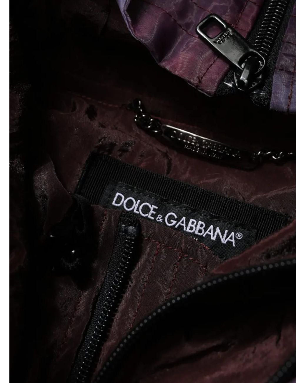 Dolce & Gabbana Purple Camouflage Hooded Jacket for men