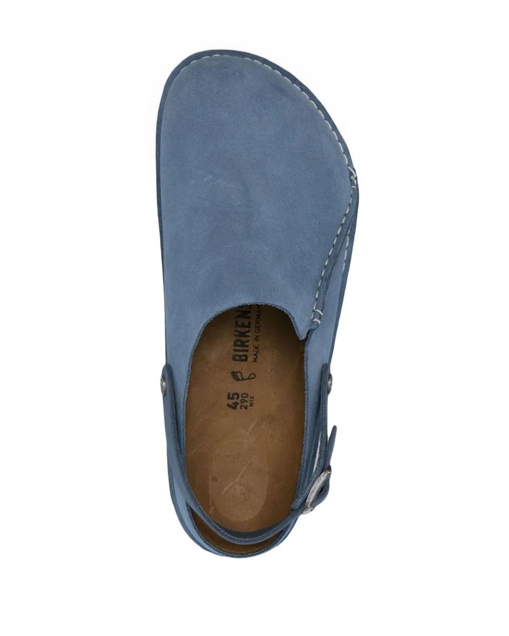 Birkenstock Blue Lutry Premium Suede Clogs for men