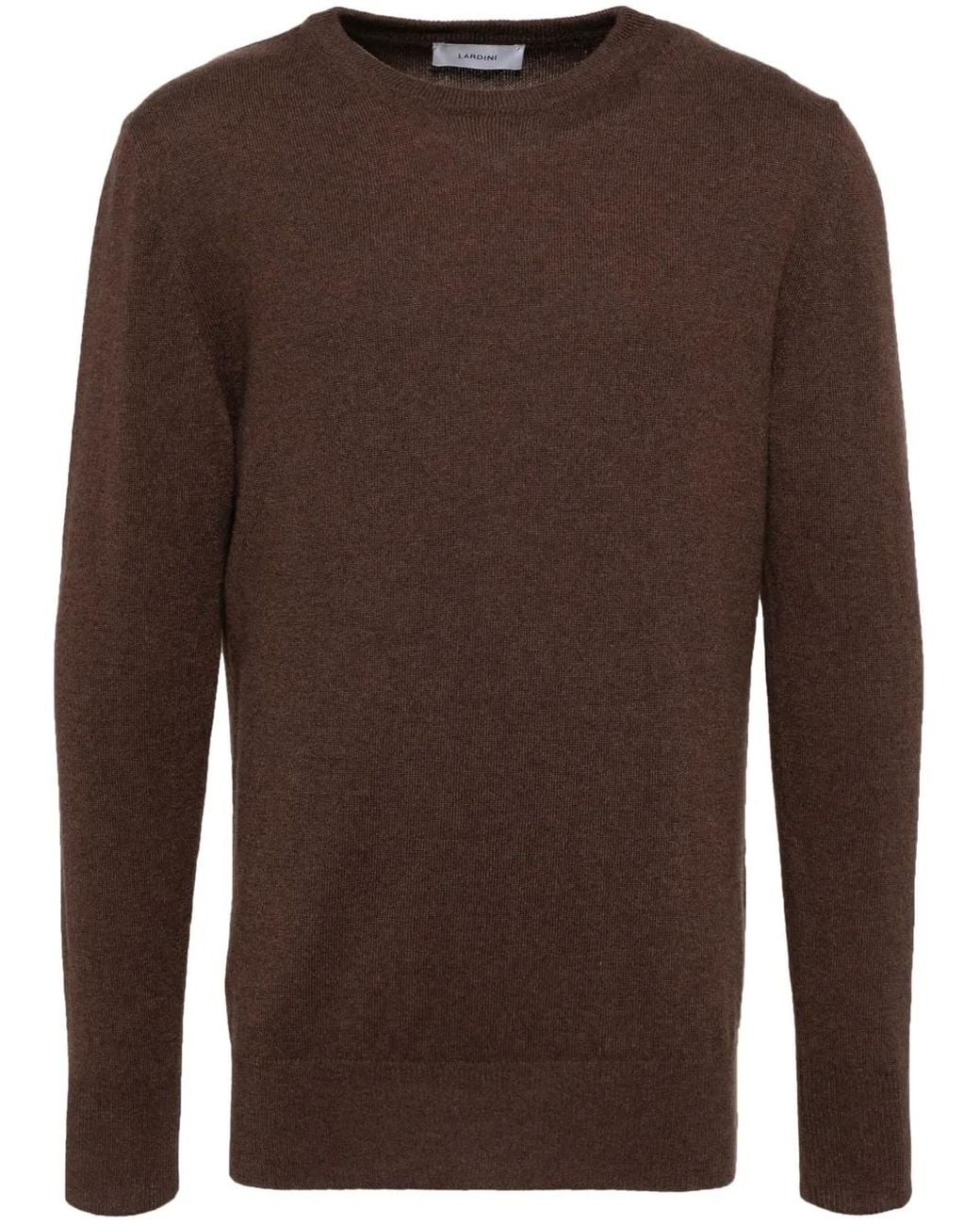 Lardini Brown Cashmere Jumper for men