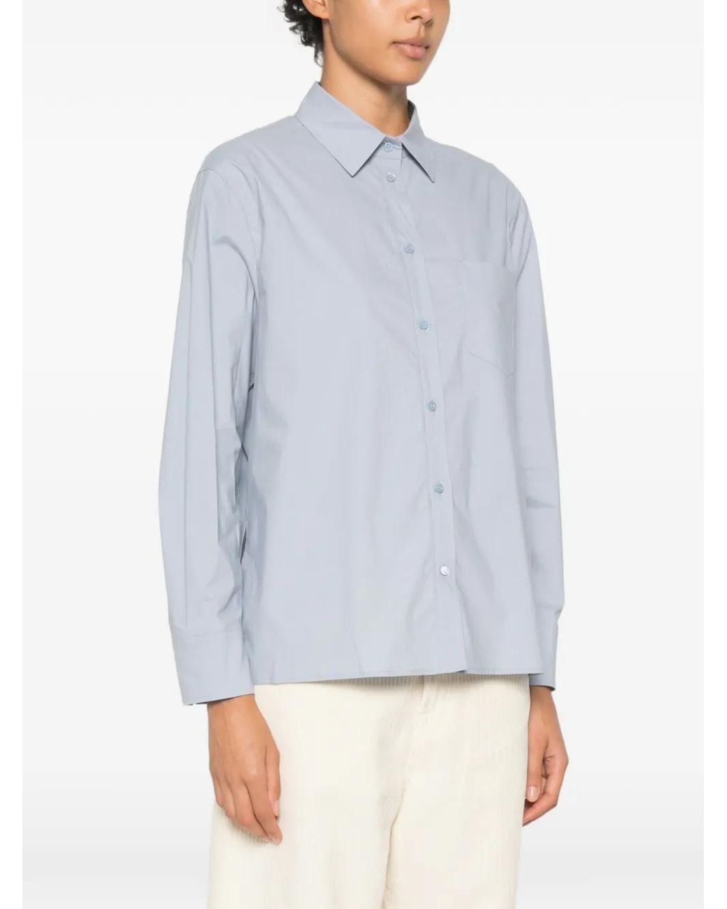 Peserico Blue Button-Down Shirt