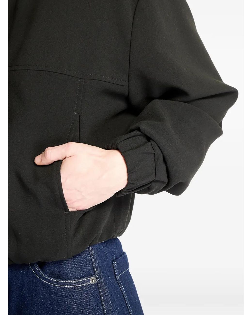 Urban Classics Black Elasticated-Hem Jacket