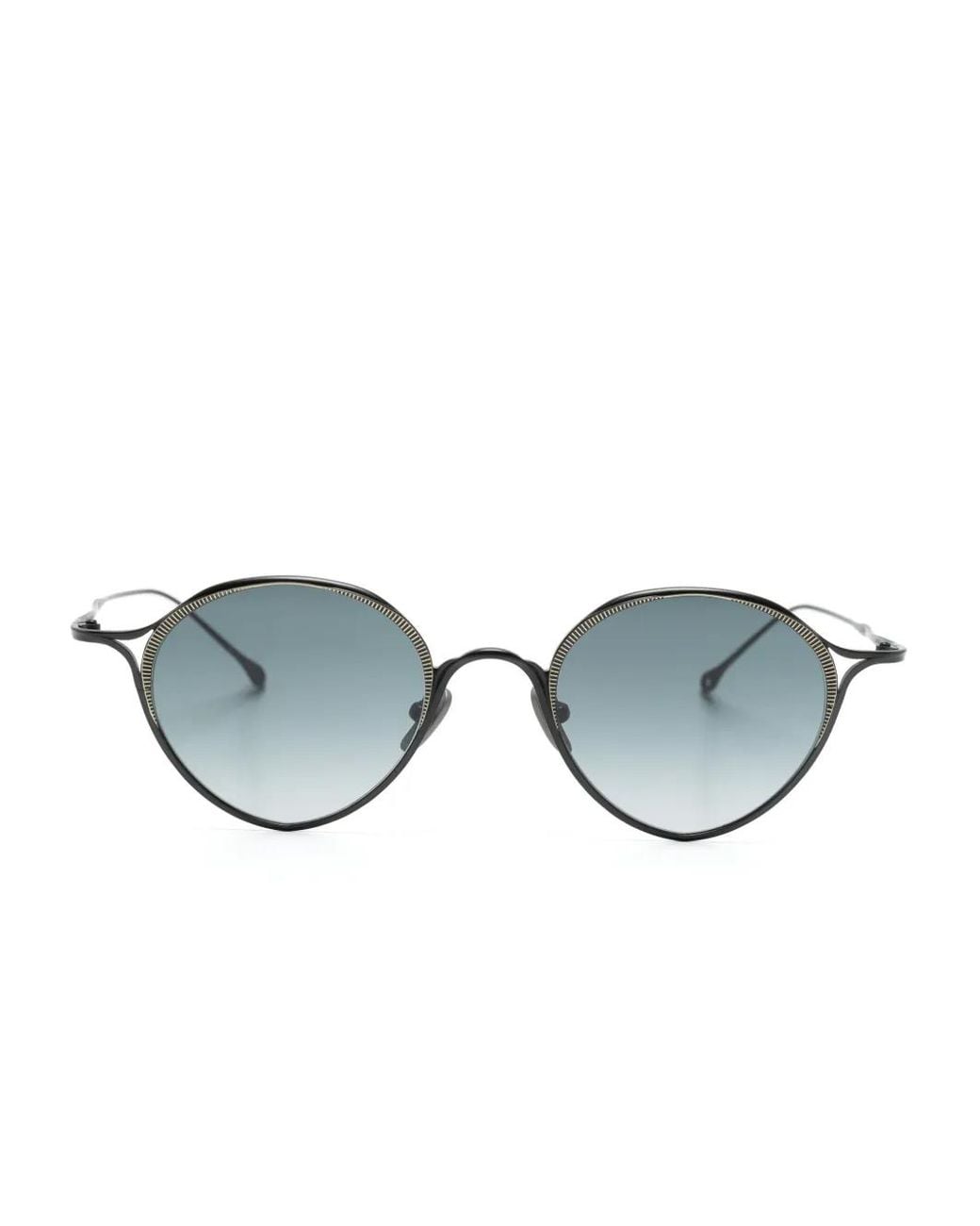 Rigards Blue Round-Frame Sunglasses