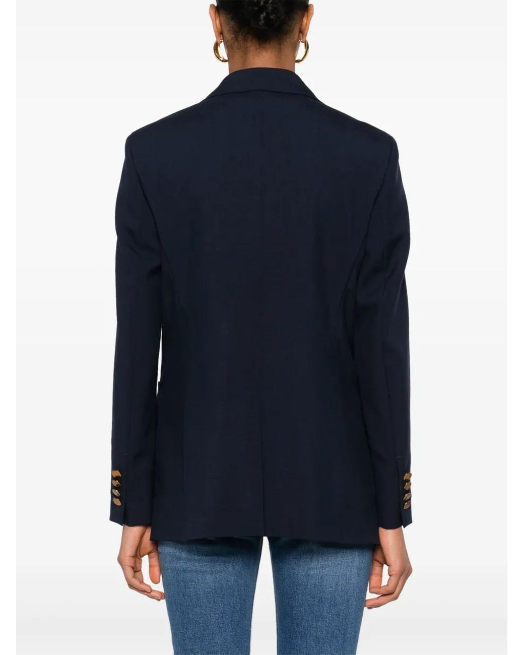 Max Mara Blue Single-Breasted Blazer