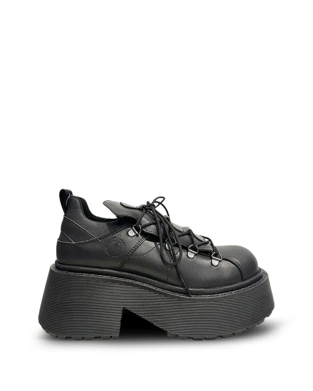 Altercore Black Moria Platform Combat Boots