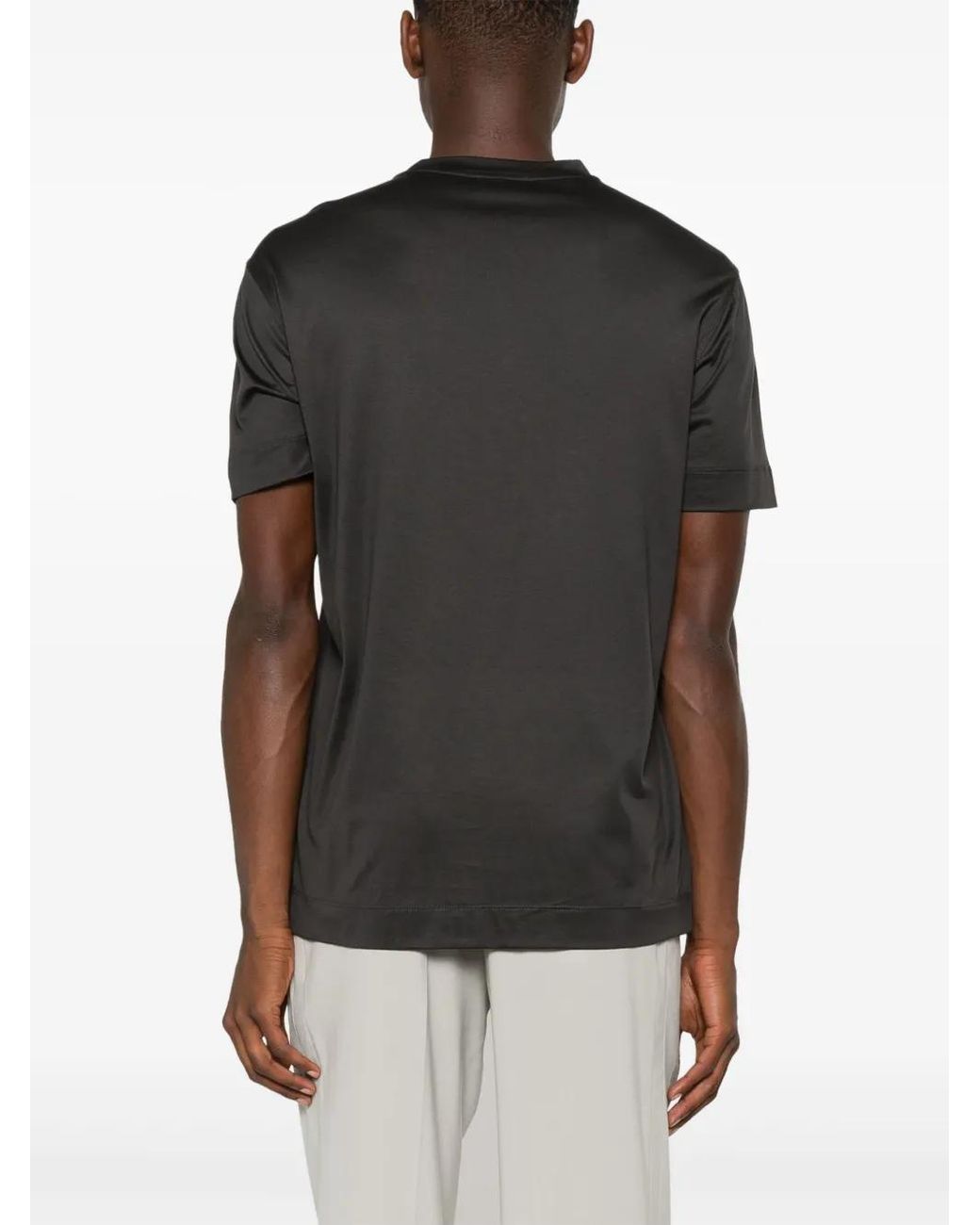 Emporio Armani Black Asv Ea Jersey T-Shirt for men