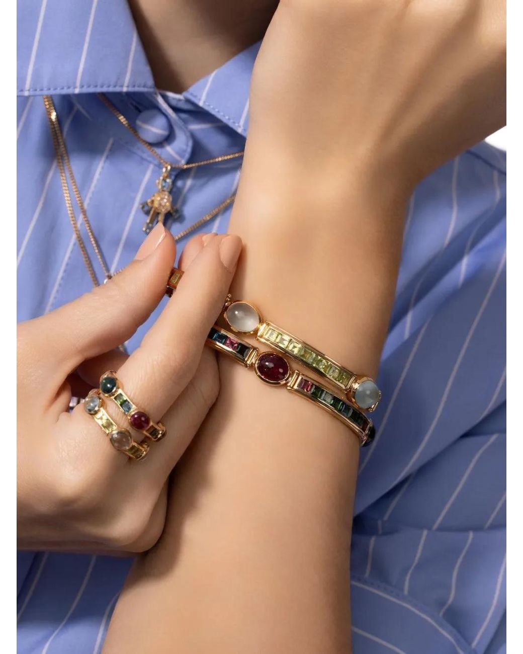 Van Robot Metallic Rio Van Tourmaline Bracelet