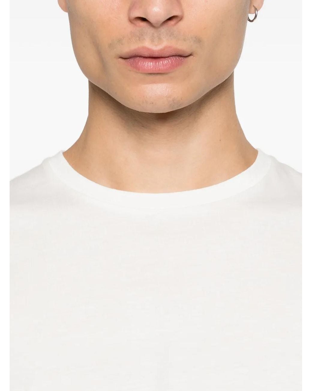 The Row White Leon Cotton T-Shirt for men