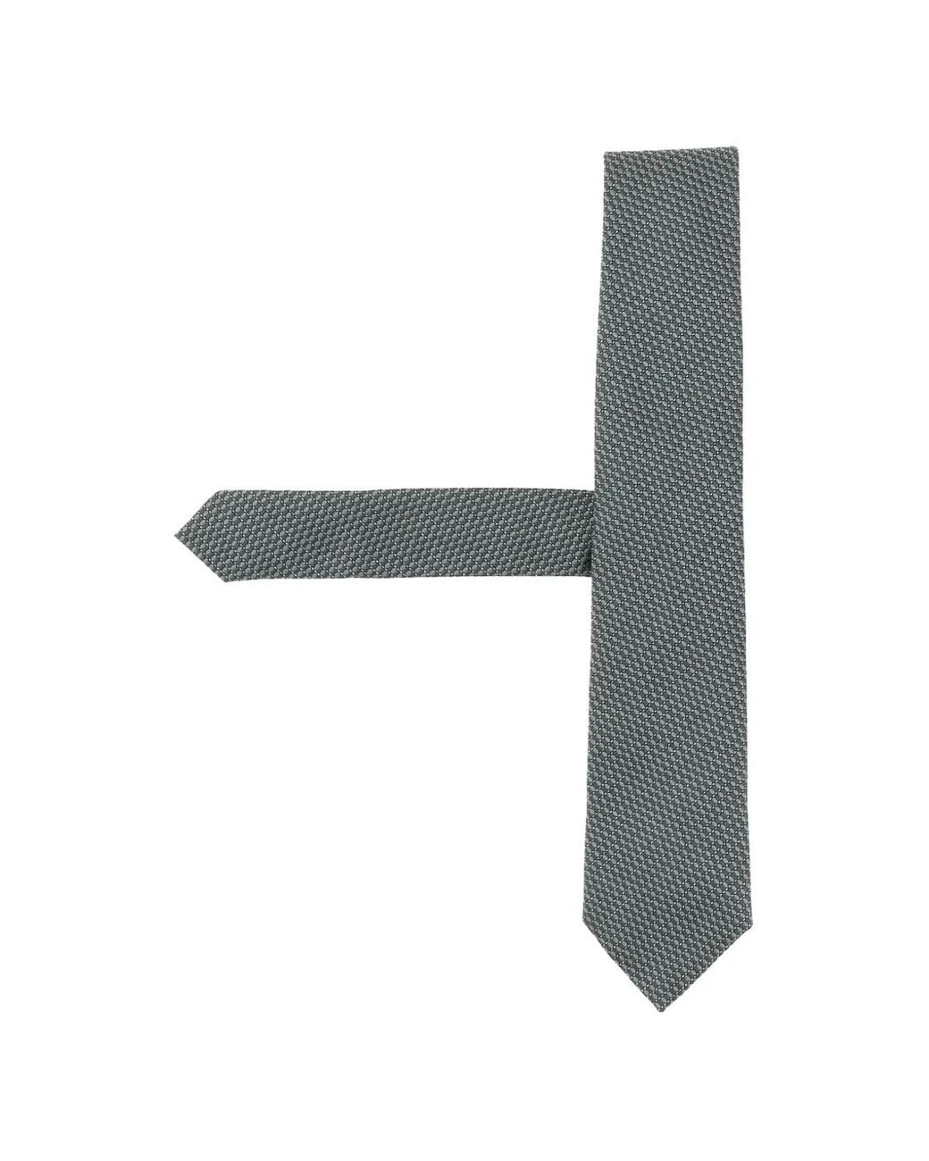 Boss Green Silk-Blend Tie With Micro-Pattern Jacquard for men