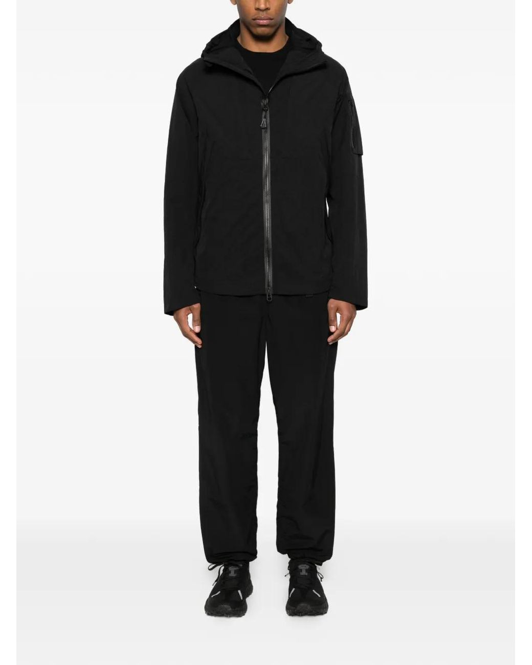 JG1 Black Veste Zippée À Capuche for men