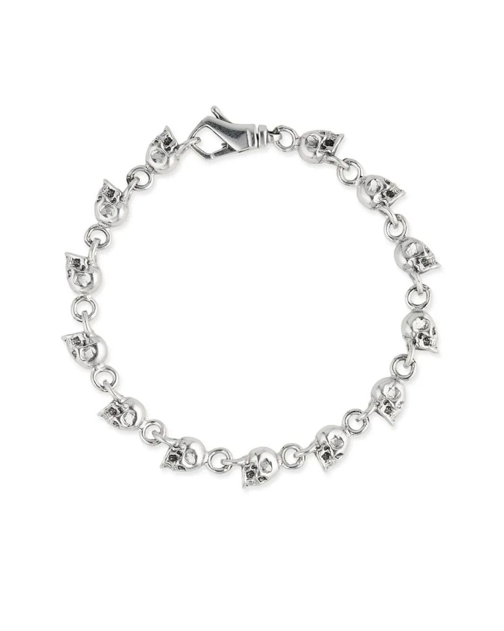 Emanuele Bicocchi White Multi-Skull Bracelet