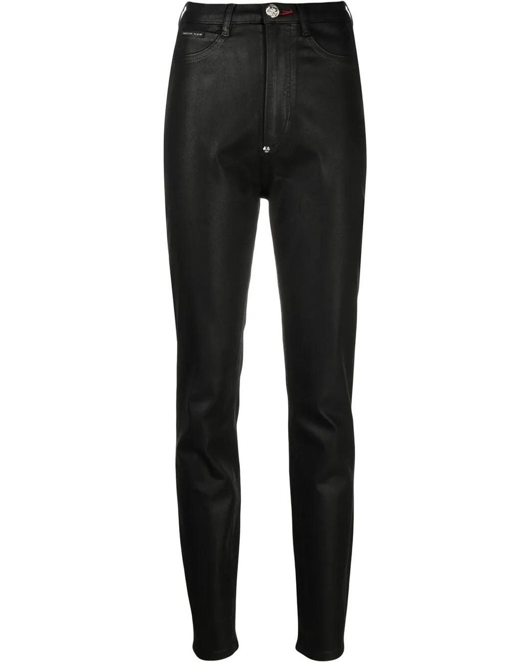 Philipp Plein Black High-Waist Jeggings
