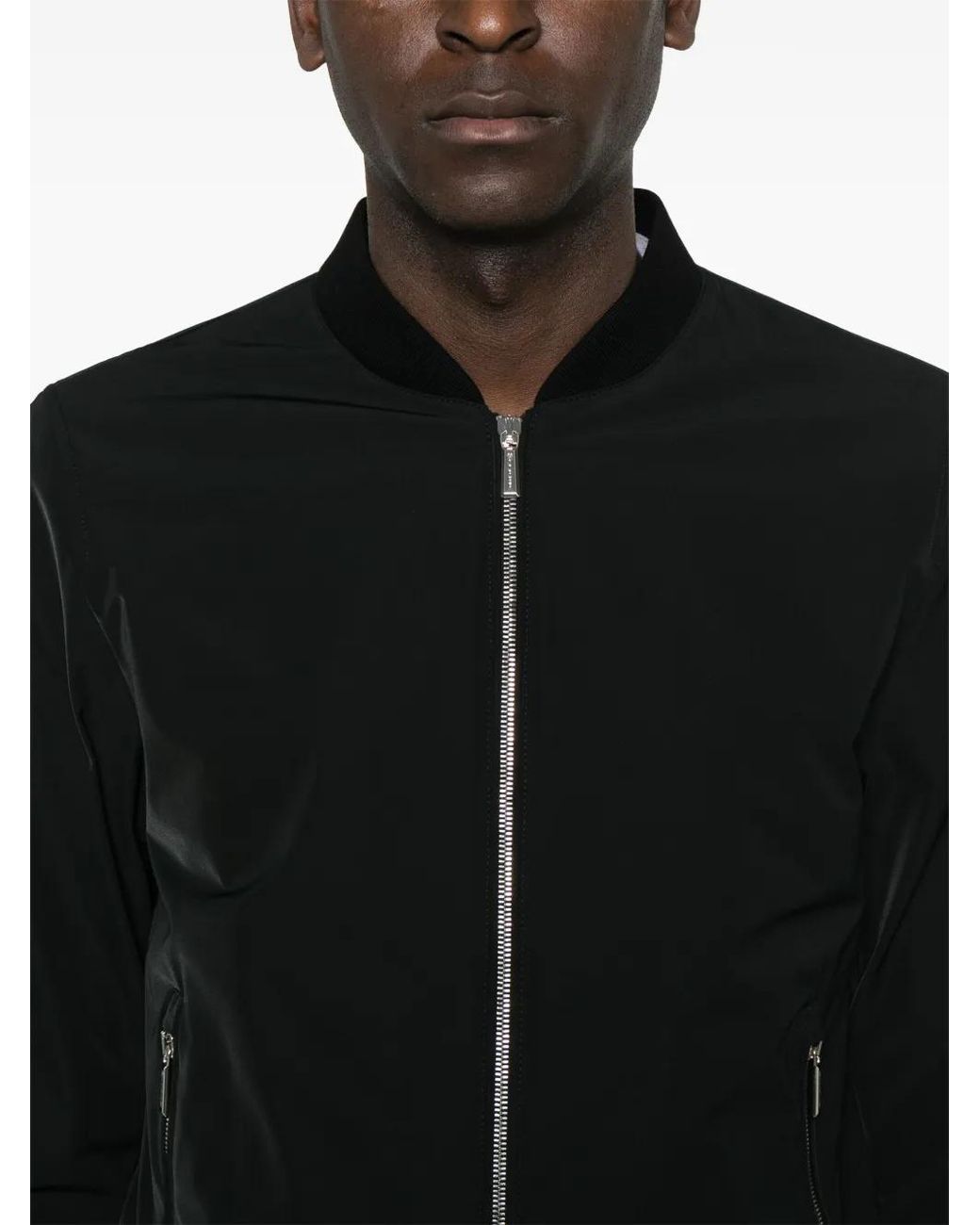 Moorer Black Sorano Bomber Jacket for men