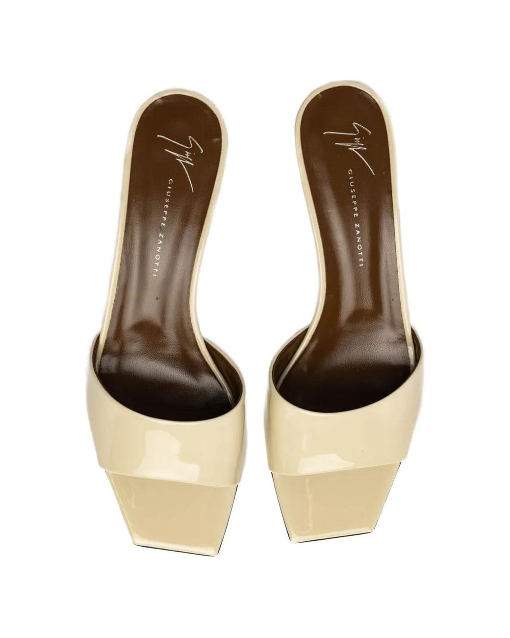 Giuseppe Zanotti Natural Square-Toe Sandals