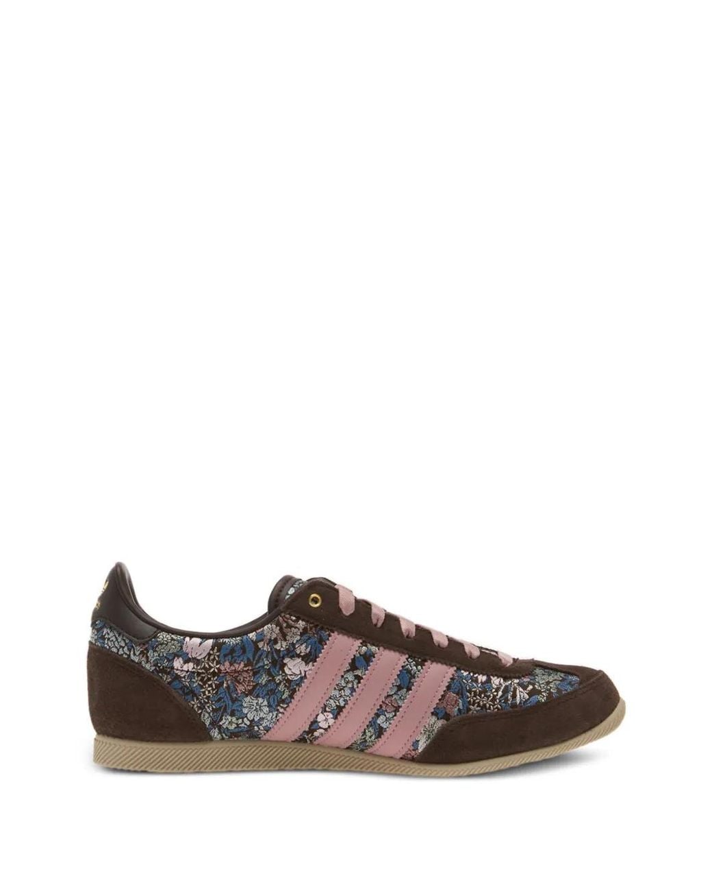 Adidas Brown X Liberty London Japan Floral-Print Sneakers