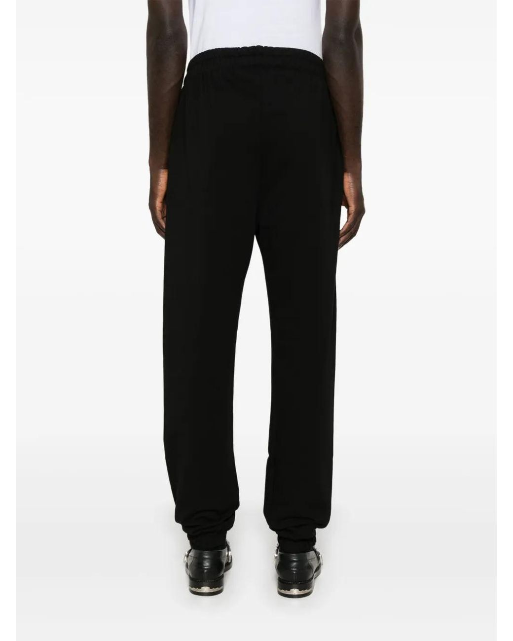 Gcds Black Lounge Logo Sweatpants for men