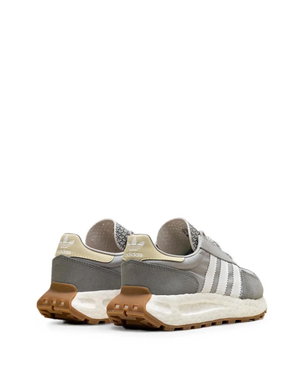 Adidas White Retropy E5 Suede-Panel Sneakers