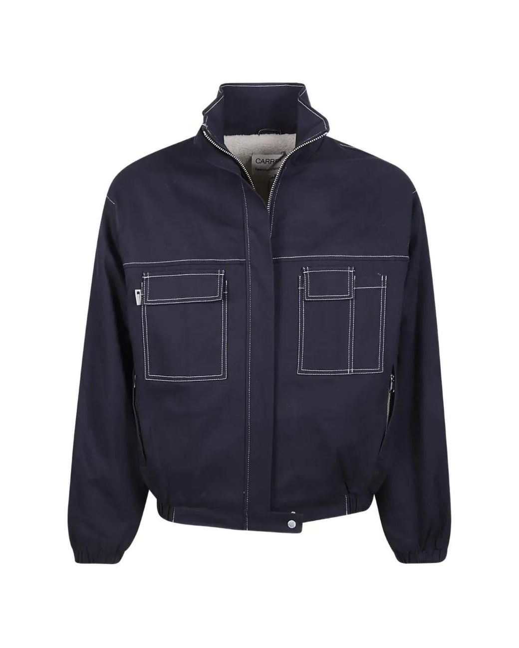 Carrera Blue Barrau Contrast-Stitch Jacket for men