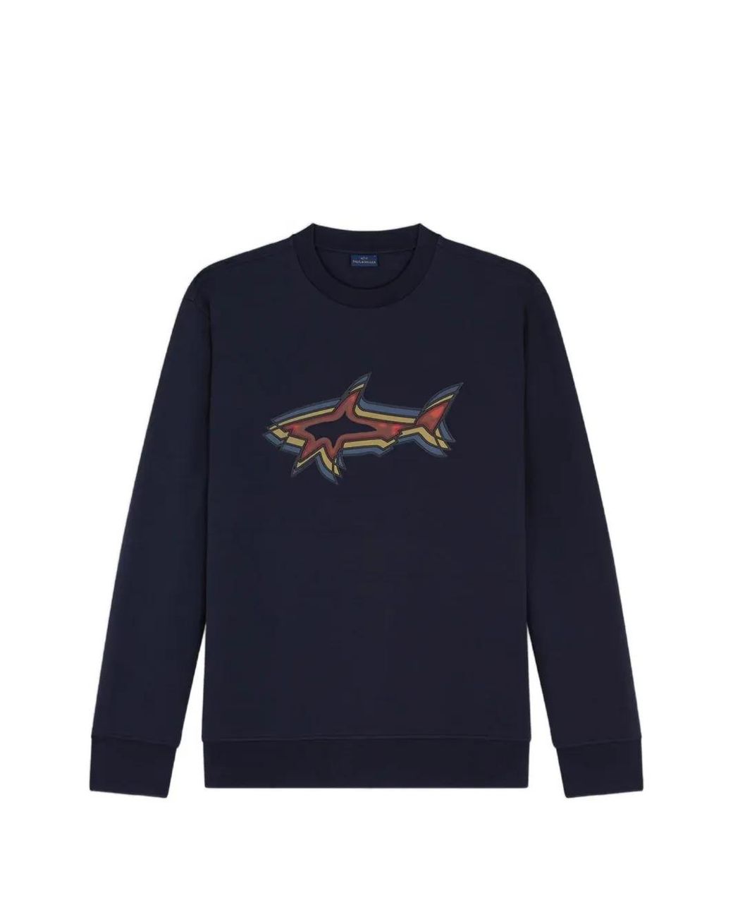 Paul & Shark Blue Logo-Print Sweater for men